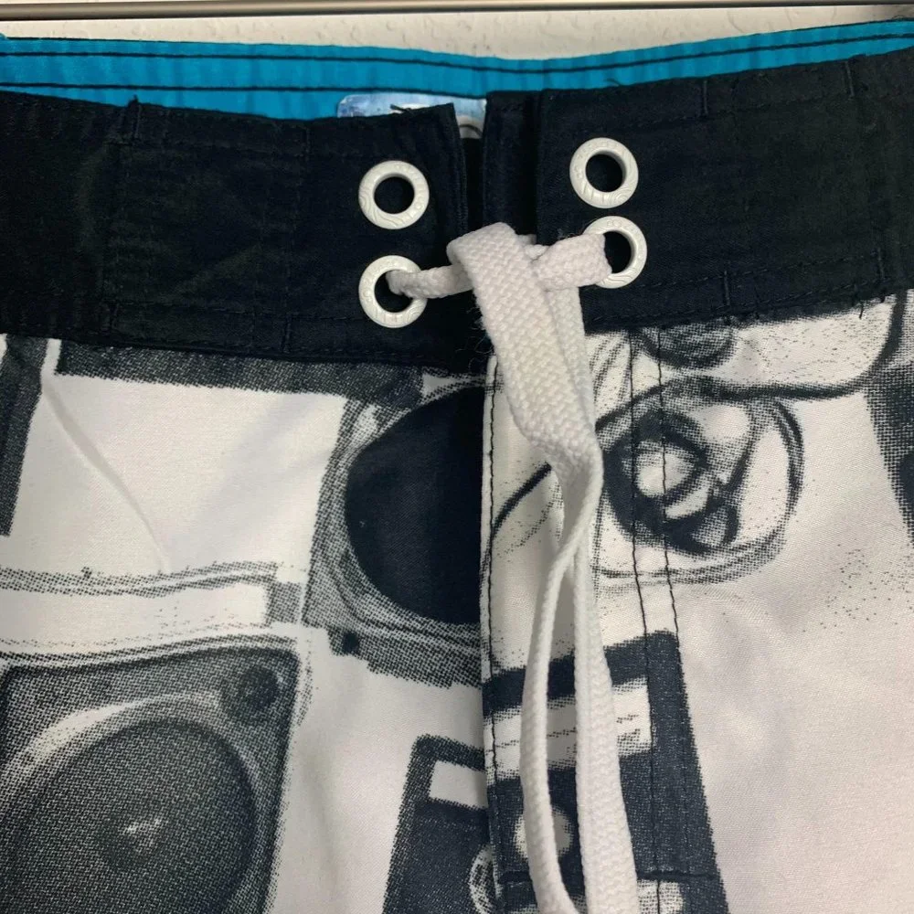 OP Swim Shorts Radio Boom Box Size 38 - Picture 4 of 8